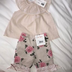 NWT Lili Gaufrette Girls 2pc set